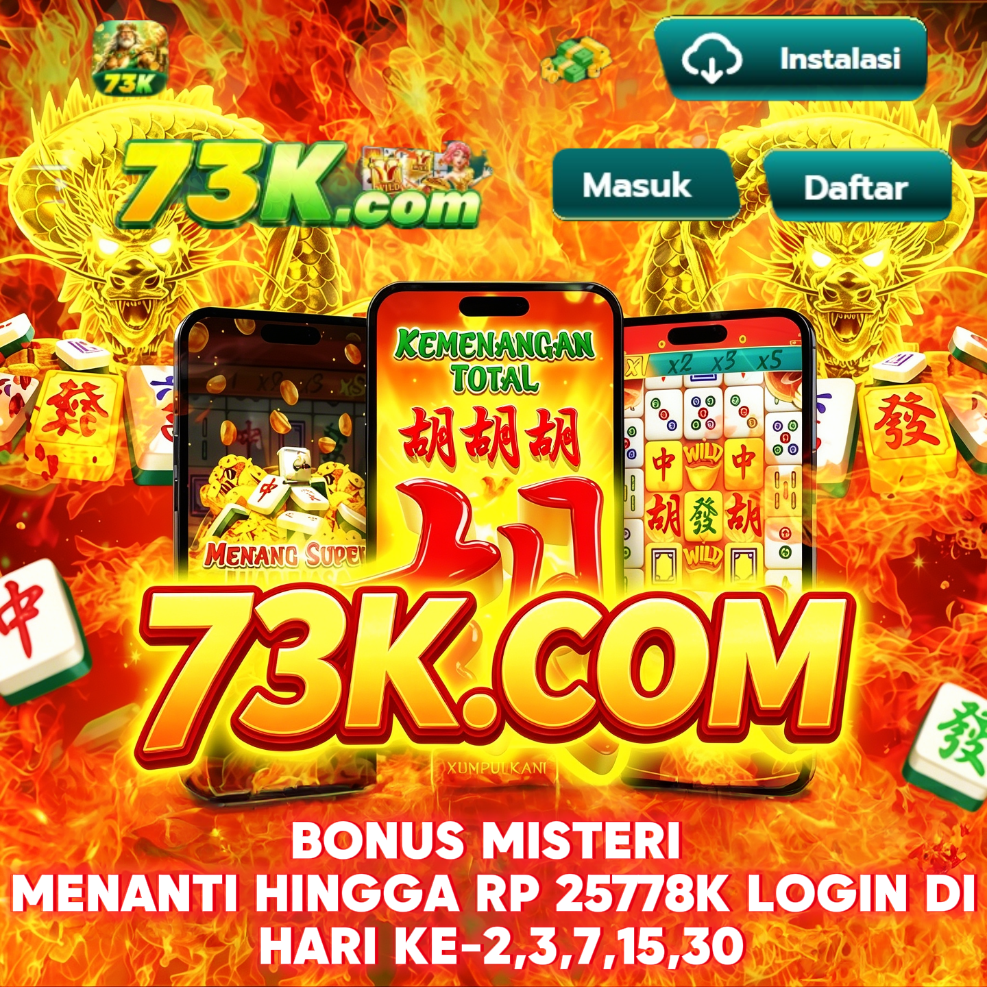 73K - Situs Resmi Slot Online dan Pilihan Game PG Soft